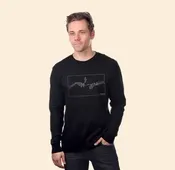 CAFE Creation Black Long Sleeve Shirt (L) thumbnail 1