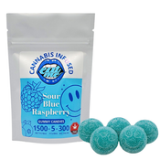 1500mg Smileys - Sour Blue Raspberry