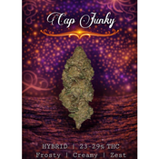 Cap Junky 🧢 | HYBRID | 23-29% THC | $70 an oz | $100 for 2 ozs | WHOLESALE AVAILABLE |