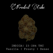 Frosted Cake INDICA 23-28% THC | $80 an oz | $120 for 2 Ozs |
