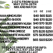 2OZ FROM $110