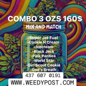 3 Ozs Combo $160