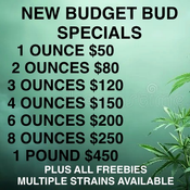 2 OZ $80 / 3 OZ $120 / 4 OZ $150 / 6 OZ $200 / 8 OZ $250 / 16 oz $450 - (2 KINGSIZE PREROLLS & 7g OF WEED (OR EDIBLE) FOR ORDERS $100+ / ORDERS UNDER 