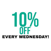 (EVERY WEDNESDAY: 10% OFF ALL ORDERS! STOREWIDE DISCOUNT EVERY WEDNESDAY)