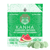 KANHA | 20:1 CBD:THC | Watermelon | 200mg CBD/10mg THC | 10-pack