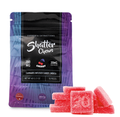 200mg Indica Cherry Shatter Chews by Euphoria Extractions (20mg x10) thumbnail 1