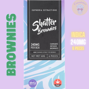 Euphoria Extractions Shatter Brownies Indica 240mg