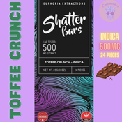 Euphoria Extractions Shatter Bars Toffee Crunch Indica 500mg
