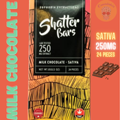 Euphoria Extractions Shatter Bars Milk Chocolate Sativa 250mg
