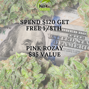 Free 1/8th PINK ROZAY for orders over $120