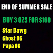 *3 OZs For $160(End Of Summer Sale)