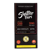 1200mg Milk Chocolate Shatter Bars by Euphoria Extractions (Sativa)