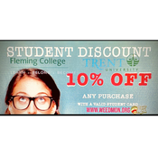 10% OFF STUDENT DISCOUNT