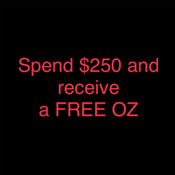Spend over $250 and receive a free OZ
