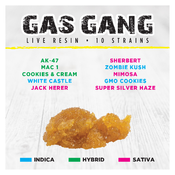1g Gas Gang “SUPER SILVER HAZE” Live Resin thumbnail 1