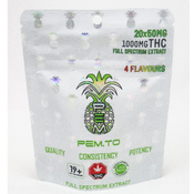 THC Gummy Bears - 1000 mg Pack - Cannabis Edibles - Gummies - [20 bears x 50 mg each] thumbnail 1