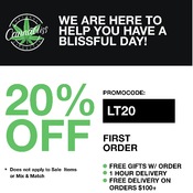 20% OFF ALL FIRST TIME CUSTOMERS