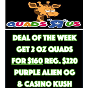 GET 2 OZ AAAA FOR $160 Reg. $220 (Purple Alien OG & Casino Kush)