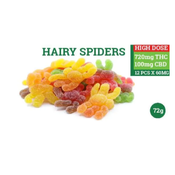 Hairy Spiders (High Dose) (12 Pcs)
