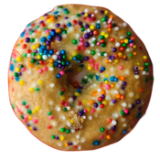 Vanilla Glazed Donut w/ Sprinkles
