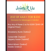 2 Oz AAA+ For Only $200 ($160 Off Regular Price)