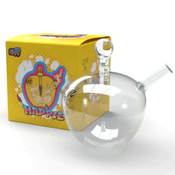 Hash Smokers!! Nugz and Dave Ro Glass Happle ( Hash Apple ) Dry Pipe Clear thumbnail 1