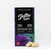 500mg Indica Cookies and Green Shatter Bar by Euphoria Extractions thumbnail 1