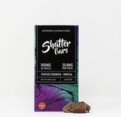 500mg Indica Toffee Crunch Shatter Bar by Euphoria Extractions thumbnail 1