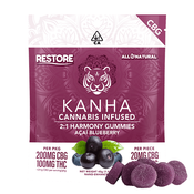 KANHA | Harmony | 2:1 CBG:THC | Açaí Blueberry | 200mg CBG/100mg THC