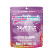 Kushy Punch - Recover Blueberry 2:1 Gummy 90mg