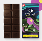 500mg Vegan Deep Space Dark Chocolate Bar by Stellar Treats thumbnail 1
