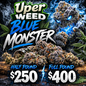 Blue Monster  Cannabis – Half Pound $250 | Full Pound $400 | Premium Bulk Weed Canada | Uper Weed