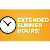      NEW EXTENDED SUMMER HOURS!! OPEN TILL 10PM MONDAY-SATURDAY