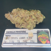 ***NEW $80/Oz*** Vanilla Frosting (AAA) 28.6% THC 1.1% CBD