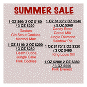 *** SUMMER SALE PRICE LIST ***