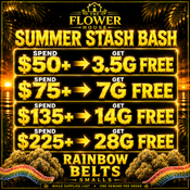 Summer Stash Bash | Get Up to 28G FREE | Rainbow Belts Smalls (26–30% THC)