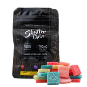 3000mg Indica Party Pack Shatter Chews by Euphoria Extractions (100mgx30) - 4 units: $380