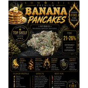 Banana Pancakes 🥞 | HYBRID | 21-26% THC | $60 for 2 Ozs | $90 for 4 ozs | $170 a half Pound | 