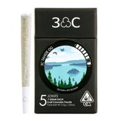 3C | Tahoe OG Prerolls 5pk - 3.5g