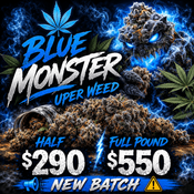 Blue Monster  – Half Pound $290 | Full Pound $550 | Wholesale Pounds Canada | Uper Weed