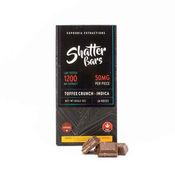 1200mg Indica Toffee Crunch Shatter Bar by Euphoria Extractions thumbnail 1