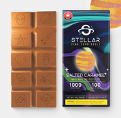 1000mg Spaceship Salted Caramel Chocolate Bar by Stellar Treats