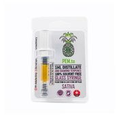 1ml Sativa Distillate Syringe with Diamond Terpenes by Pineapple Express Meds PEX / PEM thumbnail 1