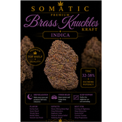 Brass Knuckles Kraft | INDICA | 32-38% THC | $130 an oz | $190 for 2 Ozs |