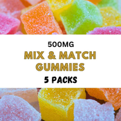 !Mix & Match Gummies by HIGH BITES 500mg (5-Pack)