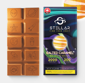 2000mg Spaceship Salted Caramel Chocolate Bar by Stellar Treats thumbnail 1
