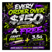 Every order over $150 receives!