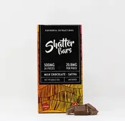 500mg Sativa Milk Chocolate Shatter Bar by Euphoria Extractions thumbnail 1