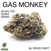 GAS MONKEY AAAAA+ 32-34% THC (2 OZ FOR $200) BY: SPACE CRAFT