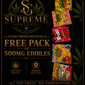 FREE 500MG EDIBLE WITH EVERY PURCHASE 